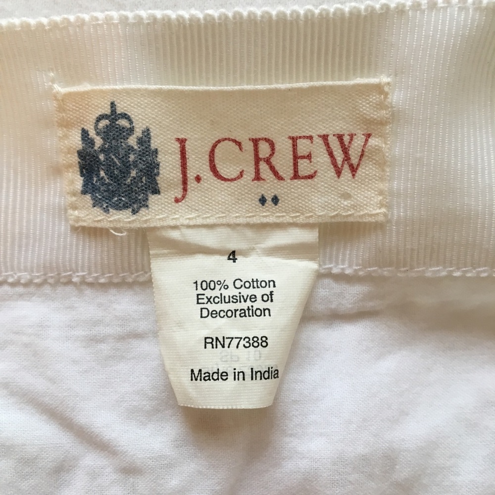 White J. Crew mini skirt - Picture 5 of 5